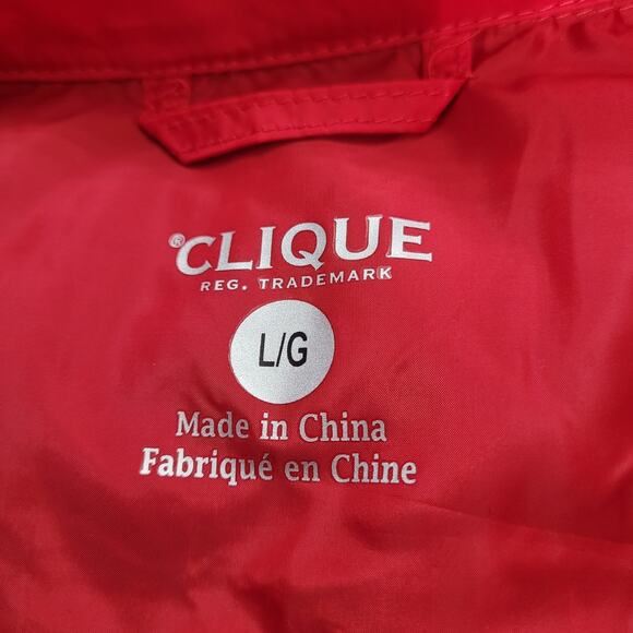 Clique Womens Red Quilted Full Zip Puffer Vest Size Large NWOT - Picture 7 of 8